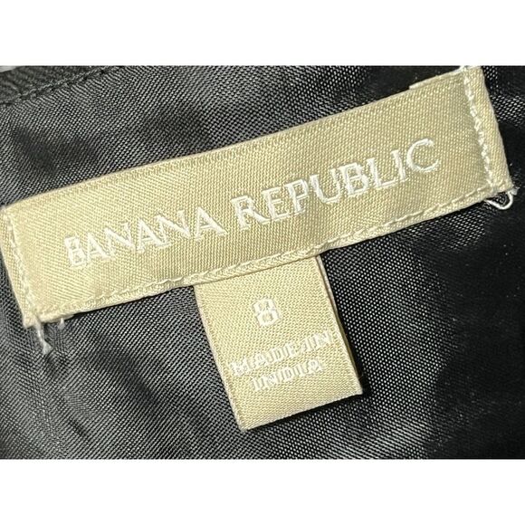 Banana Republic Sloan Mini Pencil Skirt High Waisted Pocket Black Womens Size 8 - Picture 9 of 13